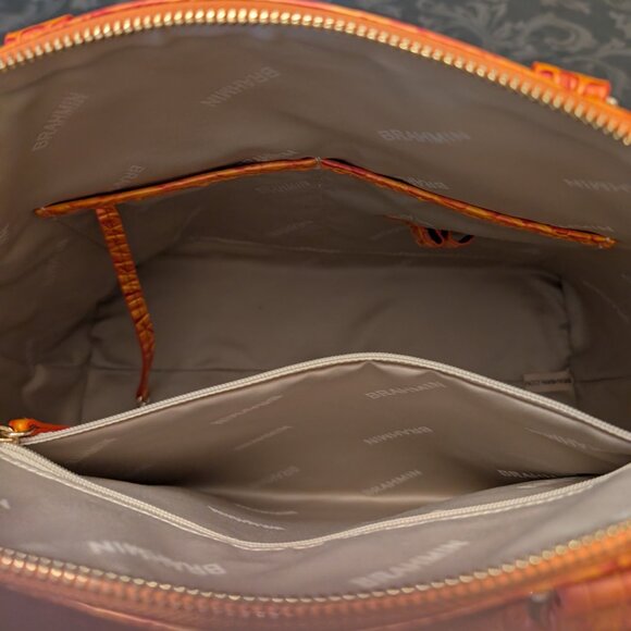 Brahmin Duxbury Satchel Dusty Orange NWT - Picture 6 of 10